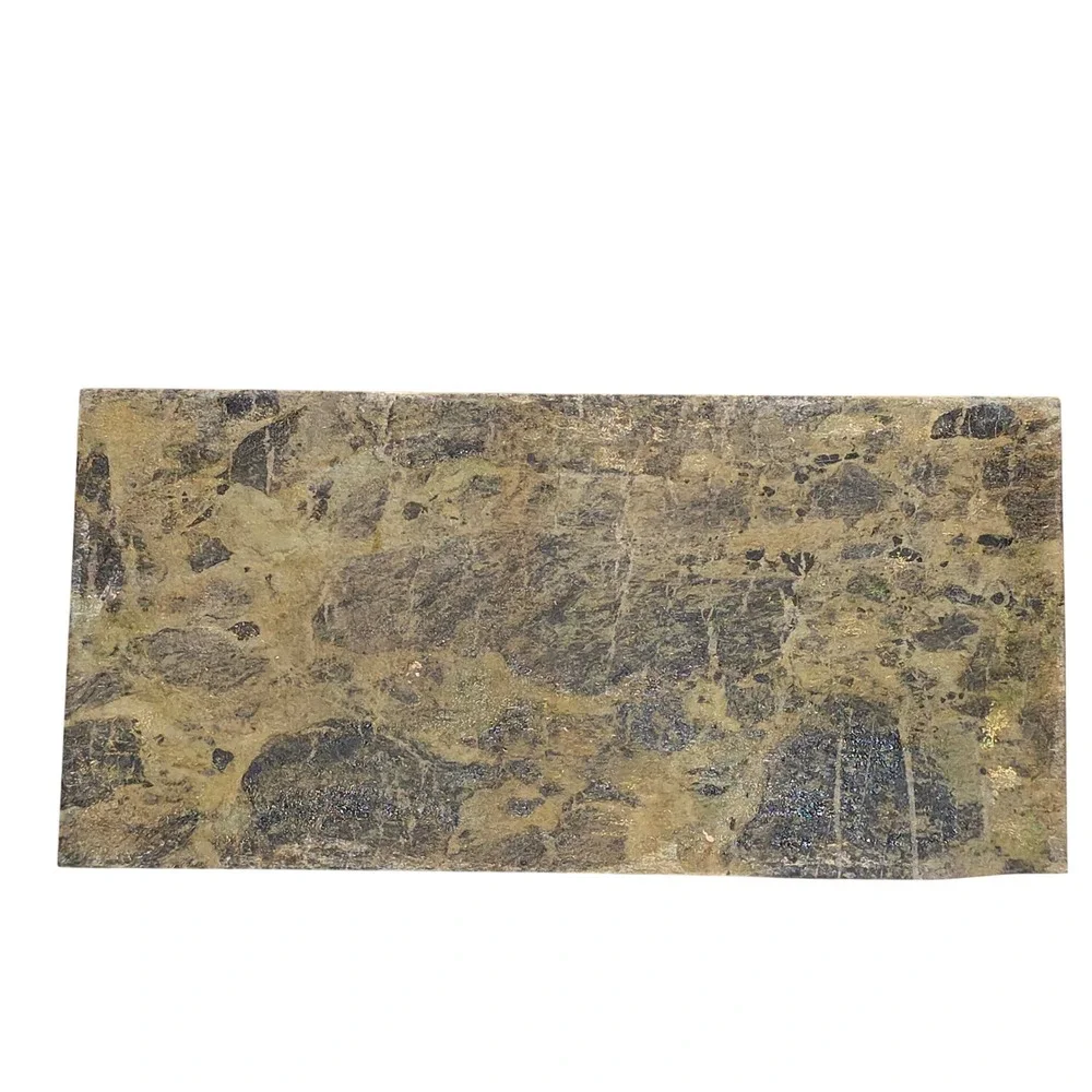 Hand‎ Painted Zebra Stone Art Plaque Signed Trumi Serpentine Marble Safari 12